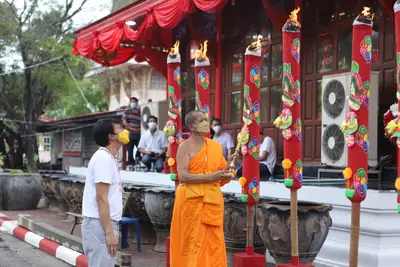 ประมวลภาพพิธียกฉัตรและบวงสรวงสมโภช วัดจุฬามณี ปี ๒๕๖๔