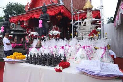 ประมวลภาพพิธียกฉัตรและบวงสรวงสมโภช วัดจุฬามณี ปี ๒๕๖๔