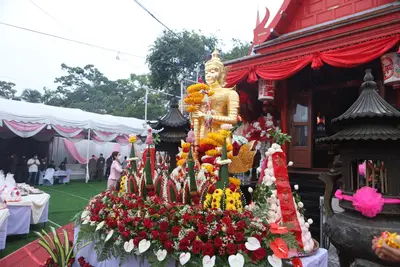 ประมวลภาพพิธียกฉัตรและบวงสรวงสมโภช วัดจุฬามณี ปี ๒๕๖๔
