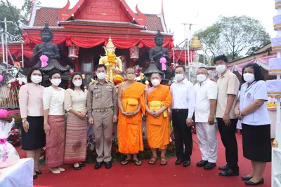 ประมวลภาพพิธียกฉัตรและบวงสรวงสมโภช วัดจุฬามณี ปี ๒๕๖๔