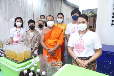 ประมวลภาพพิธียกฉัตรและบวงสรวงสมโภช วัดจุฬามณี ปี ๒๕๖๔