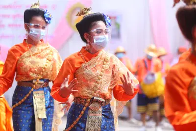 ประมวลภาพพิธียกฉัตรและบวงสรวงสมโภช วัดจุฬามณี ปี ๒๕๖๔