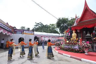 ประมวลภาพพิธียกฉัตรและบวงสรวงสมโภช วัดจุฬามณี ปี ๒๕๖๔