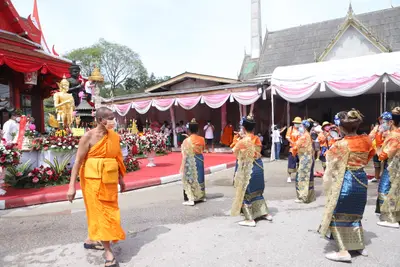 ประมวลภาพพิธียกฉัตรและบวงสรวงสมโภช วัดจุฬามณี ปี ๒๕๖๔