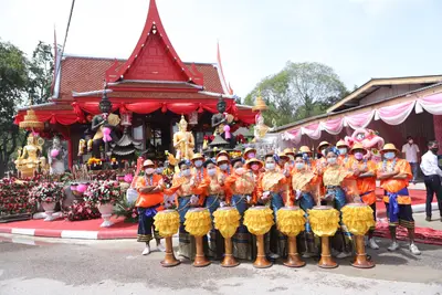 ประมวลภาพพิธียกฉัตรและบวงสรวงสมโภช วัดจุฬามณี ปี ๒๕๖๔