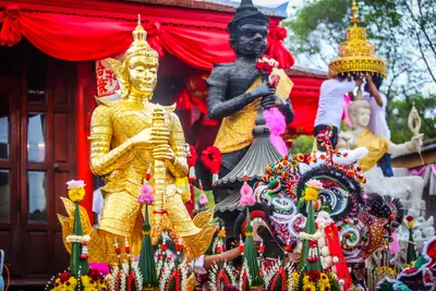 ประมวลภาพพิธียกฉัตรและบวงสรวงสมโภช วัดจุฬามณี ปี ๒๕๖๔