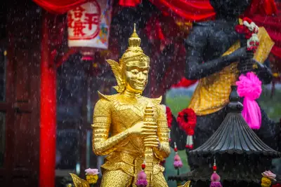 ประมวลภาพพิธียกฉัตรและบวงสรวงสมโภช วัดจุฬามณี ปี ๒๕๖๔