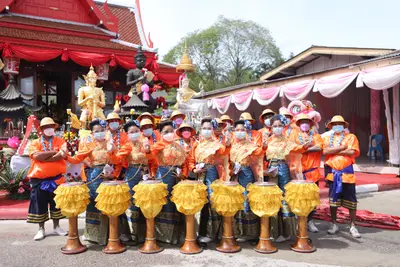 ประมวลภาพพิธียกฉัตรและบวงสรวงสมโภช วัดจุฬามณี ปี ๒๕๖๔
