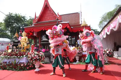 ประมวลภาพพิธียกฉัตรและบวงสรวงสมโภช วัดจุฬามณี ปี ๒๕๖๔