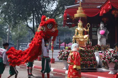 ประมวลภาพพิธียกฉัตรและบวงสรวงสมโภช วัดจุฬามณี ปี ๒๕๖๔