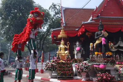ประมวลภาพพิธียกฉัตรและบวงสรวงสมโภช วัดจุฬามณี ปี ๒๕๖๔
