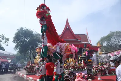 ประมวลภาพพิธียกฉัตรและบวงสรวงสมโภช วัดจุฬามณี ปี ๒๕๖๔