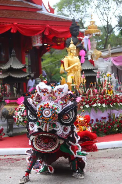 ประมวลภาพพิธียกฉัตรและบวงสรวงสมโภช วัดจุฬามณี ปี ๒๕๖๔