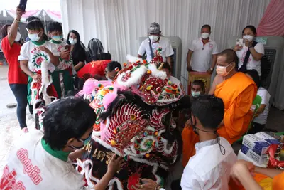 ประมวลภาพพิธียกฉัตรและบวงสรวงสมโภช วัดจุฬามณี ปี ๒๕๖๔