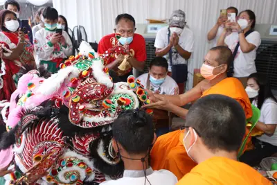 ประมวลภาพพิธียกฉัตรและบวงสรวงสมโภช วัดจุฬามณี ปี ๒๕๖๔