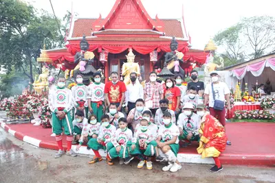 ประมวลภาพพิธียกฉัตรและบวงสรวงสมโภช วัดจุฬามณี ปี ๒๕๖๔