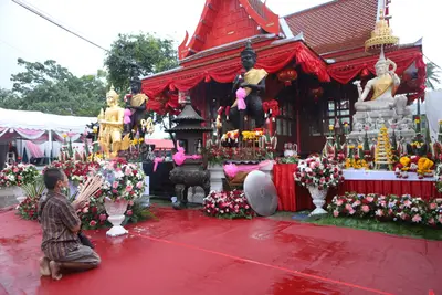 ประมวลภาพพิธียกฉัตรและบวงสรวงสมโภช วัดจุฬามณี ปี ๒๕๖๔