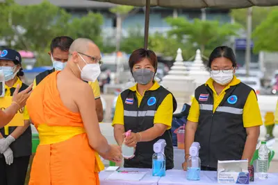 ประมวลภาพพิธีพุทธาภิเษกเหรียญจำปี ปฐมพรหมจตุมหาราชิกา รุ่น ๑ ปี ๒๕๖๔
