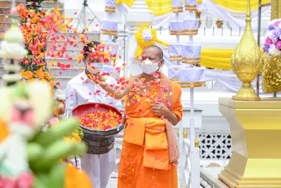 ประมวลภาพพิธีพุทธาภิเษกเหรียญจำปี ปฐมพรหมจตุมหาราชิกา รุ่น ๑ ปี ๒๕๖๔