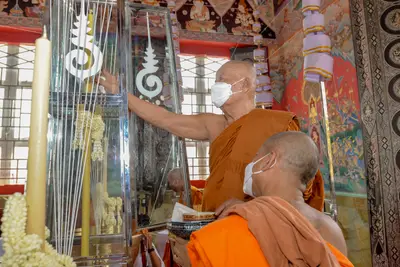 ประมวลภาพพิธีพุทธาภิเษกเหรียญจำปี ปฐมพรหมจตุมหาราชิกา รุ่น ๑ ปี ๒๕๖๔