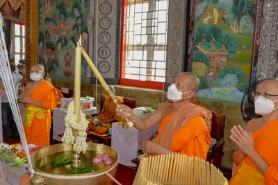 ประมวลภาพพิธีพุทธาภิเษกเหรียญจำปี ปฐมพรหมจตุมหาราชิกา รุ่น ๑ ปี ๒๕๖๔