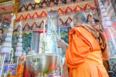ประมวลภาพพิธีพุทธาภิเษกเหรียญจำปี ปฐมพรหมจตุมหาราชิกา รุ่น ๑ ปี ๒๕๖๔