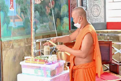 ประมวลภาพพิธีพุทธาภิเษกเหรียญจำปี ปฐมพรหมจตุมหาราชิกา รุ่น ๑ ปี ๒๕๖๔