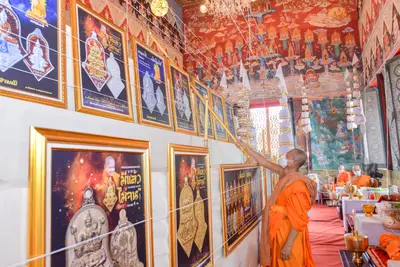 ประมวลภาพพิธีพุทธาภิเษกเหรียญจำปี ปฐมพรหมจตุมหาราชิกา รุ่น ๑ ปี ๒๕๖๔