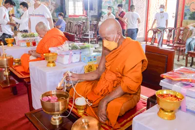 ประมวลภาพพิธีพุทธาภิเษกเหรียญจำปี ปฐมพรหมจตุมหาราชิกา รุ่น ๑ ปี ๒๕๖๔