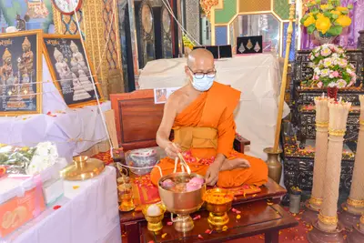 ประมวลภาพพิธีพุทธาภิเษกเหรียญจำปี ปฐมพรหมจตุมหาราชิกา รุ่น ๑ ปี ๒๕๖๔
