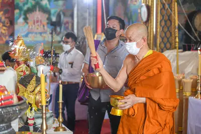 ประมวลภาพพิธีพุทธาภิเษกเหรียญจำปี ปฐมพรหมจตุมหาราชิกา รุ่น ๑ ปี ๒๕๖๔
