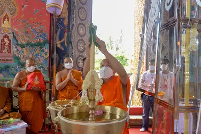 ประมวลภาพพิธีพุทธาภิเษกเหรียญจำปี ปฐมพรหมจตุมหาราชิกา รุ่น ๑ ปี ๒๕๖๔