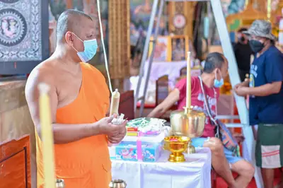 ประมวลภาพพิธีพุทธาภิเษกเหรียญจำปี ปฐมพรหมจตุมหาราชิกา รุ่น ๑ ปี ๒๕๖๔