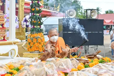 ประมวลภาพพิธีพุทธาภิเษกเหรียญจำปี ปฐมพรหมจตุมหาราชิกา รุ่น ๑ ปี ๒๕๖๔