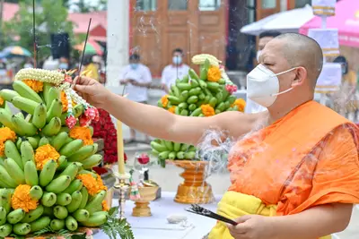 ประมวลภาพพิธีพุทธาภิเษกเหรียญจำปี ปฐมพรหมจตุมหาราชิกา รุ่น ๑ ปี ๒๕๖๔