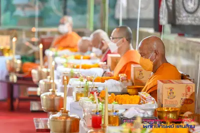 ประมวลภาพพิธีพุทธาภิเษกเหรียญรุ่นพิทักษ์ทรัพย์แสนล้าน วัดจุฬามณี ปี ๒๕๖๔