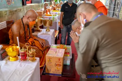 ประมวลภาพพิธีพุทธาภิเษกเหรียญรุ่นพิทักษ์ทรัพย์แสนล้าน วัดจุฬามณี ปี ๒๕๖๔