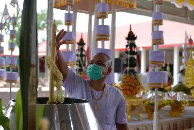 ประมวลภาพพิธีพุทธาภิเษกเหรียญหลวงพ่อโสธร ประทับหลังท้าวเวสสุวรรณโณ ปี ๒๕๖๔