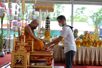 ประมวลภาพพิธีพุทธาภิเษกเหรียญหลวงพ่อโสธร ประทับหลังท้าวเวสสุวรรณโณ ปี ๒๕๖๔