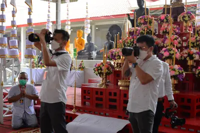 ประมวลภาพพิธีพุทธาภิเษกเหรียญหลวงพ่อโสธร ประทับหลังท้าวเวสสุวรรณโณ ปี ๒๕๖๔