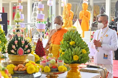 ประมวลภาพพิธีพุทธาภิเษกเหรียญหลวงพ่อโสธร ประทับหลังท้าวเวสสุวรรณโณ ปี ๒๕๖๔
