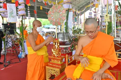 ประมวลภาพพิธีพุทธาภิเษกเหรียญหลวงพ่อโสธร ประทับหลังท้าวเวสสุวรรณโณ ปี ๒๕๖๔