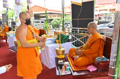ประมวลภาพพิธีพุทธาภิเษกเหรียญหลวงพ่อโสธร ประทับหลังท้าวเวสสุวรรณโณ ปี ๒๕๖๔