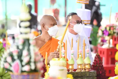 ประมวลภาพพิธีพุทธาภิเษกเหรียญหลวงพ่อโสธร ประทับหลังท้าวเวสสุวรรณโณ ปี ๒๕๖๔