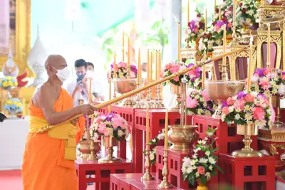 ประมวลภาพพิธีพุทธาภิเษกเหรียญหลวงพ่อโสธร ประทับหลังท้าวเวสสุวรรณโณ ปี ๒๕๖๔