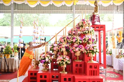 ประมวลภาพพิธีพุทธาภิเษกเหรียญหลวงพ่อโสธร ประทับหลังท้าวเวสสุวรรณโณ ปี ๒๕๖๔