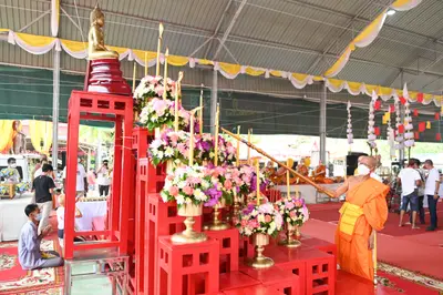 ประมวลภาพพิธีพุทธาภิเษกเหรียญหลวงพ่อโสธร ประทับหลังท้าวเวสสุวรรณโณ ปี ๒๕๖๔