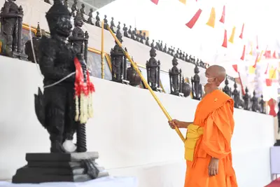 ประมวลภาพพิธีพุทธาภิเษกเหรียญหลวงพ่อโสธร ประทับหลังท้าวเวสสุวรรณโณ ปี ๒๕๖๔