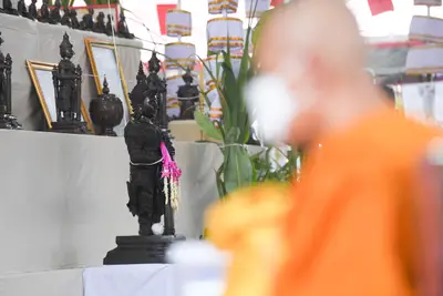 ประมวลภาพพิธีพุทธาภิเษกเหรียญหลวงพ่อโสธร ประทับหลังท้าวเวสสุวรรณโณ ปี ๒๕๖๔