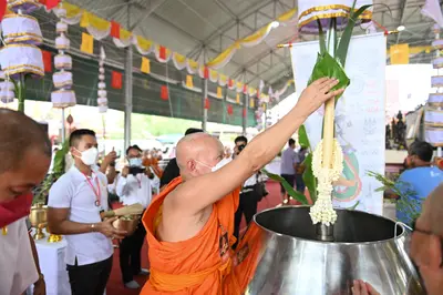 ประมวลภาพพิธีพุทธาภิเษกเหรียญหลวงพ่อโสธร ประทับหลังท้าวเวสสุวรรณโณ ปี ๒๕๖๔